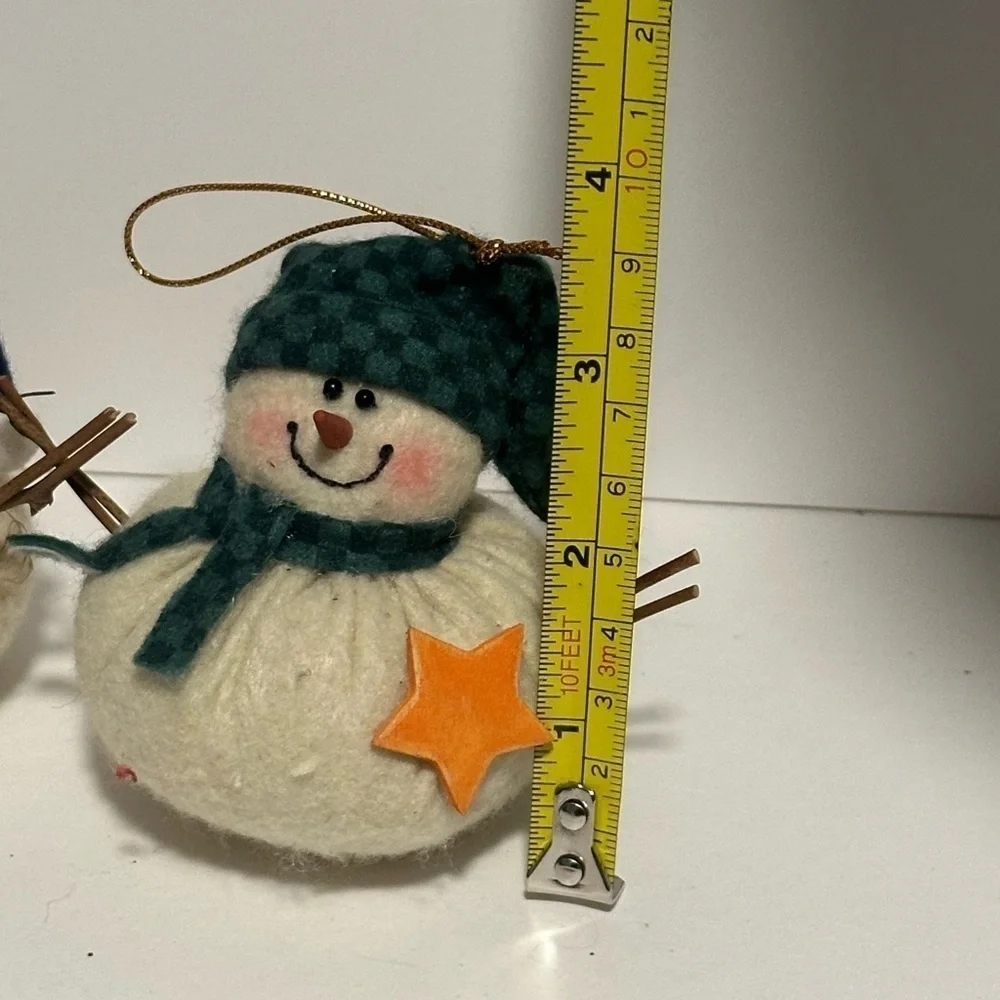 Large Collection of Stuffed Snowman Ornaments